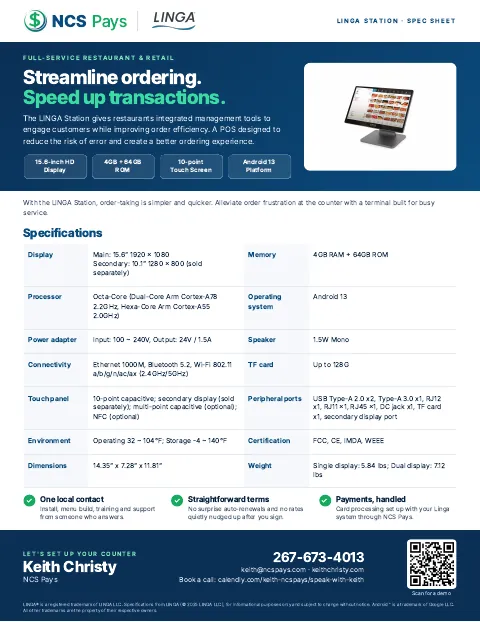 Linga station hardware specs preview